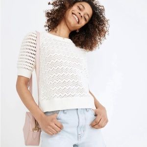 Madewell Atwater Crochet Sweater Tee